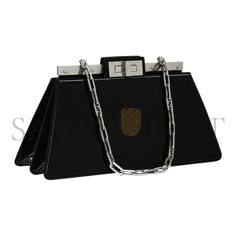 FENDI PATENT LEATHER PEEKABOO  SHOULDER BAG 8BN340ANSCF1JUW (34*18.5*11cm)